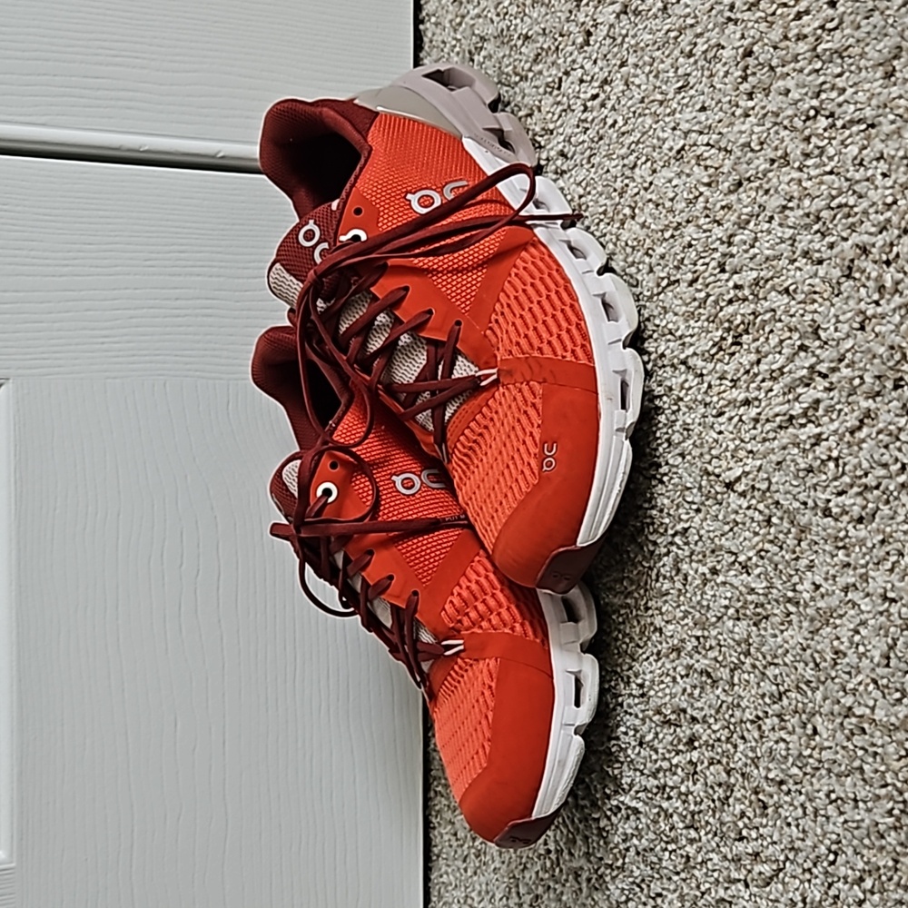 On Running Women's Sneakers in Red and White